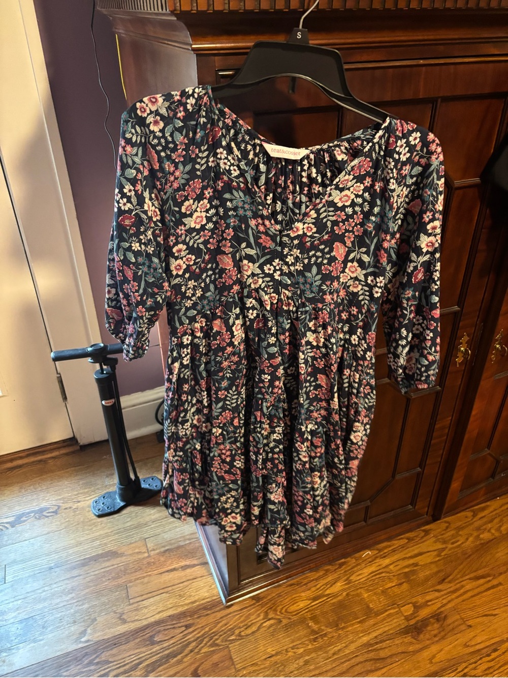 Teat & Cosset floral nursing/maternity mini dress S/M